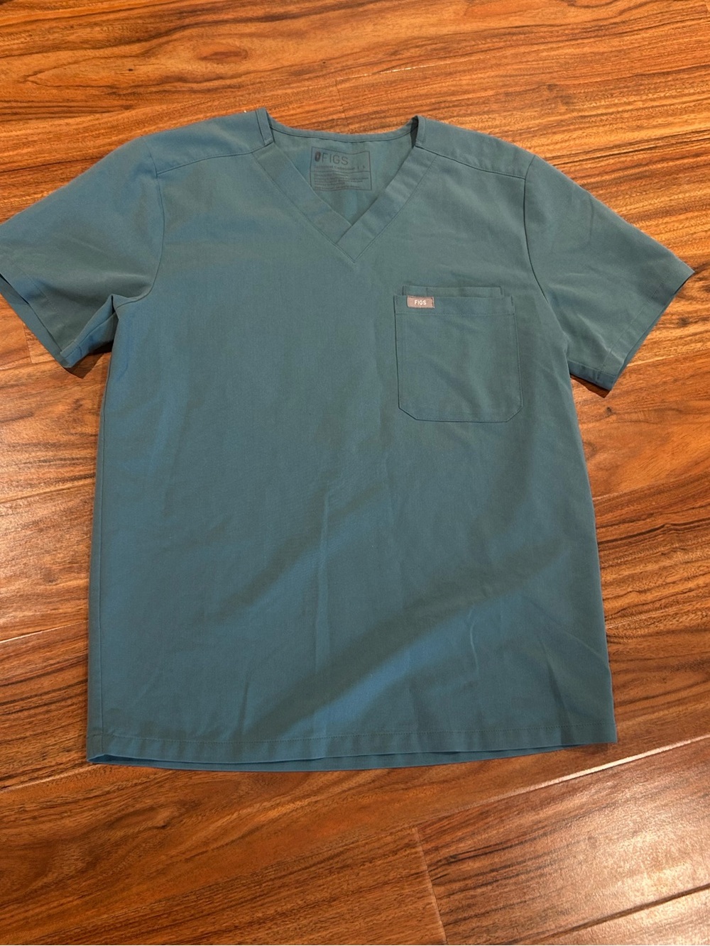 Figs men’s scrub top green hydrogeen size small
